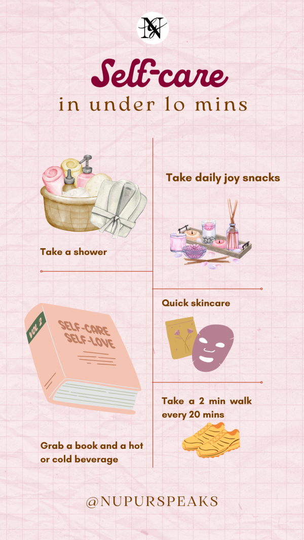 Self-Care ideas that take 10 mins or less